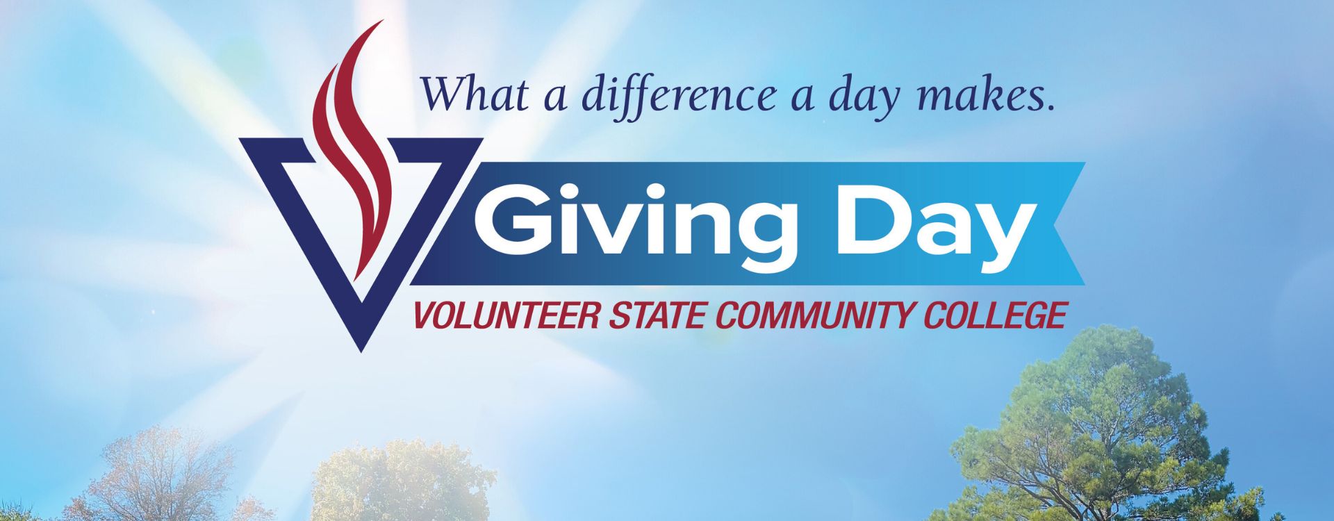 Giving Day logo and slogan: What a Difference a Day Makes