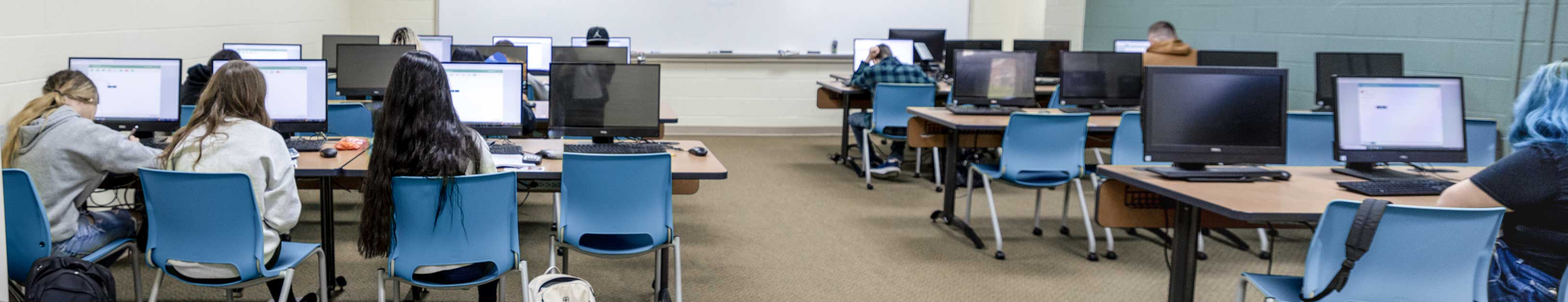 students in a classroom at Cookeville Center