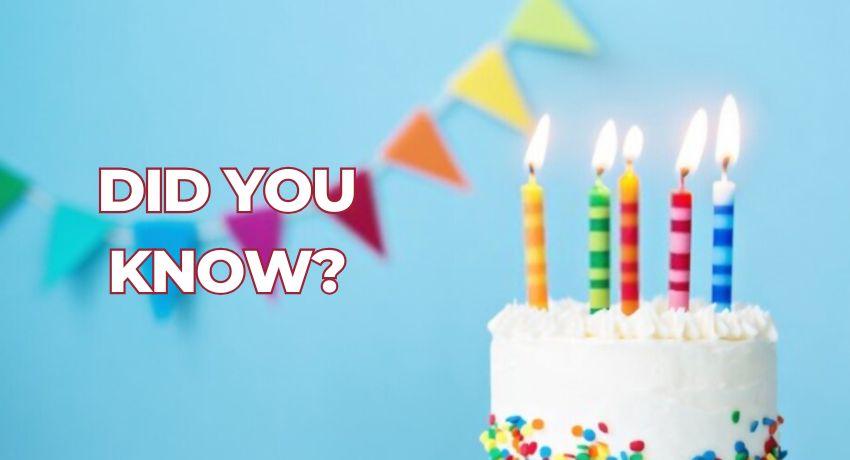 Did You Know with an image of a birthday cake